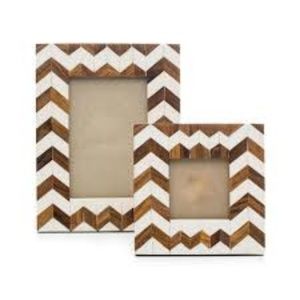 Mango Wood Chevron Frame 5X7